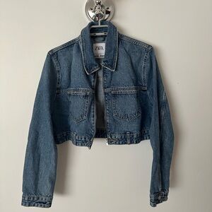 Zara Women's Blue Denim Jacket